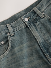 Dark Green Tint Baggy Fit Jeans - Image 9 of 11