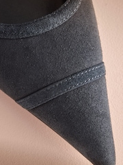 Մուգ կապույտ զամշ - B By Ted Baker Point Toe Sling Back Heels - Պատկեր 6 8-ից