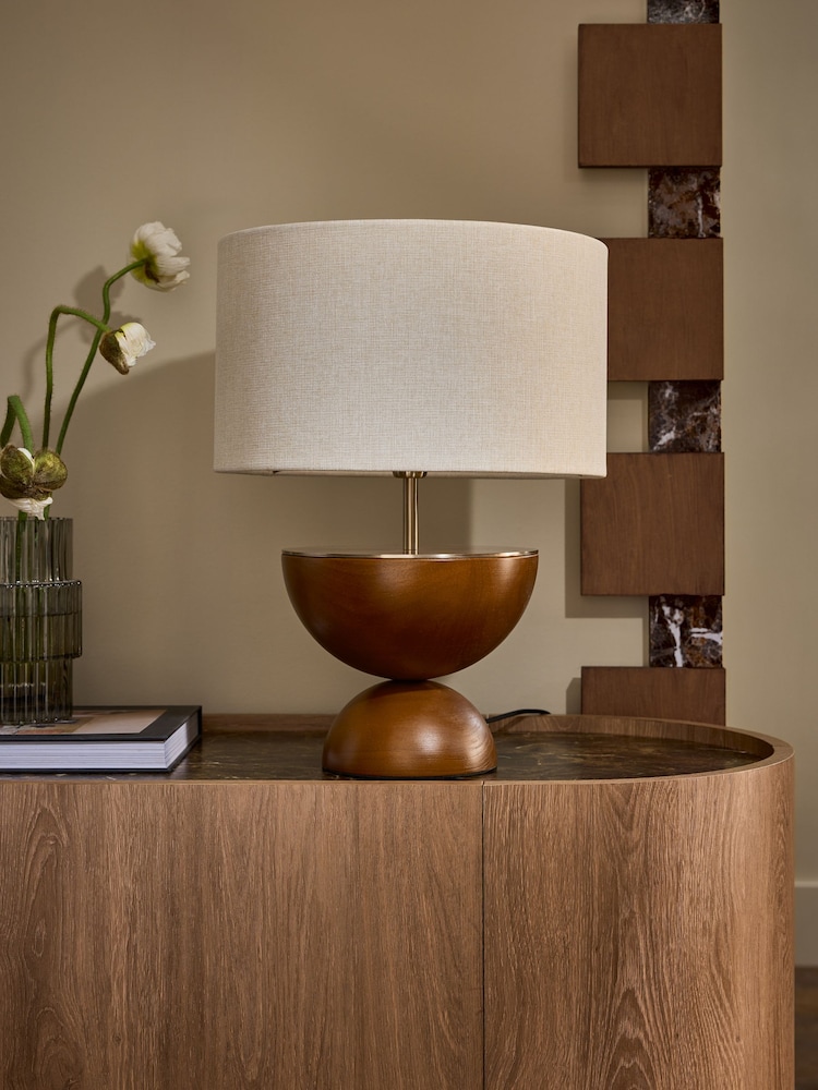 Dark Natural Lloyd Table Lamp - Image 1 of 5 Dark Natural Lloyd Table Lamp - Image 1 of 5