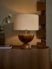 Dark Natural Lloyd Table Lamp - Image 2 of 5