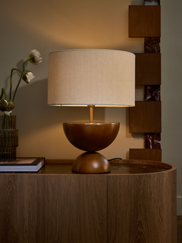Dark Natural Lloyd Table Lamp - Image 2 of 5 Dark Natural Lloyd Table Lamp - Image 2 of 5