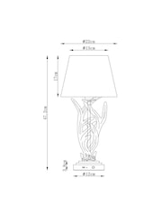 Brass Antler Rechargeable Wireless Table Lamp - Image 4 of 7