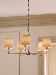 White Bentham 5 Light Chandelier Ceiling Light - Image 1 of 5