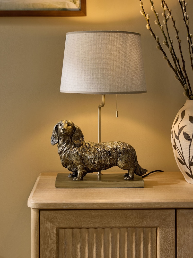 Bronze Hoxley Daschund Table Lamp - Image 1 of 5 Bronze Hoxley Daschund Table Lamp - Image 1 of 5