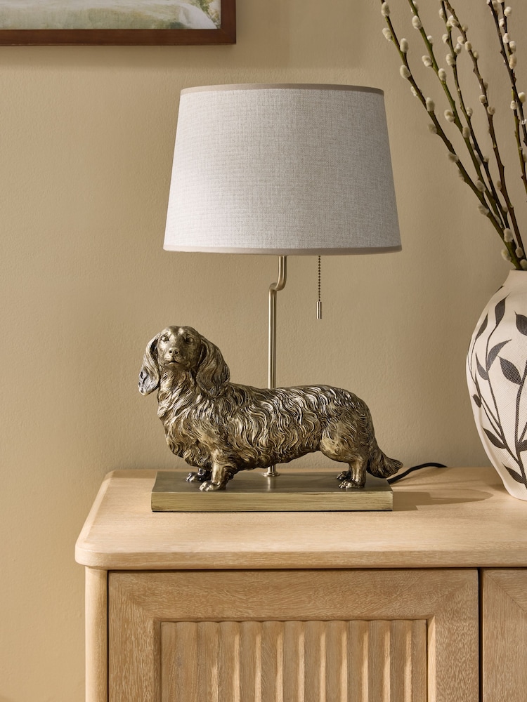 Bronze Hoxley Daschund Table Lamp - Image 2 of 5 Bronze Hoxley Daschund Table Lamp - Image 2 of 5