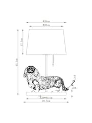 Bronze Hoxley Daschund Table Lamp - Image 4 of 5