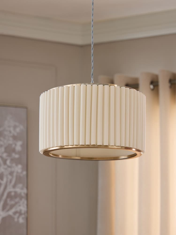 Brass Mia Easy Fit Pendant Lamp Shade - Image 2 of 5 Brass Mia Easy Fit Pendant Lamp Shade - Image 2 of 5