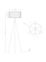 Brass Mia Floor Lamp - Image 3 of 5