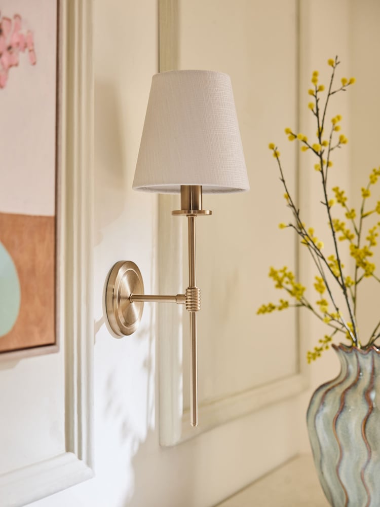 Brass Carolina Rechargeable Wall Light - Image 2 of 7 Brass Carolina Rechargeable Wall Light - Image 2 of 7