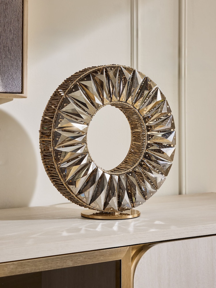 Smoke Grey Aria Table Lamp - Image 2 of 5 Smoke Grey Aria Table Lamp - Image 2 of 5