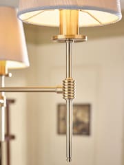 Brass Carolina Chandelier 3 Light Ceiling Light Fitting - Image 4 of 5