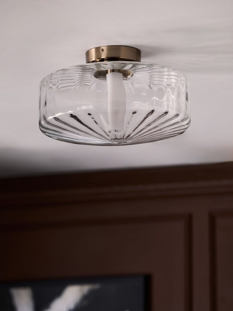 Clear Rimini Flush Fitting Ceiling Light - Image 2 of 5