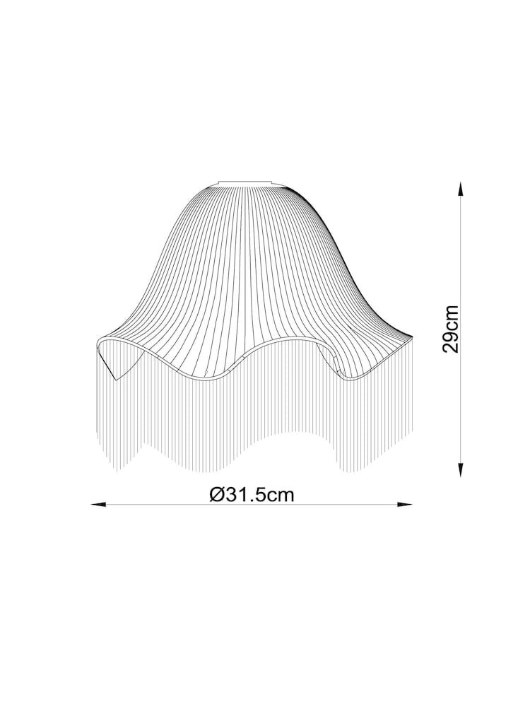 Berry Red Wroxton Fringed Easy Fit Ceiling Light Shade - Image 2 of 2 Berry Red Wroxton Fringed Easy Fit Ceiling Light Shade - Image 2 of 2