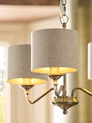Brass Burford Chandelier 3 Light Ceiling Light - Image 3 of 5