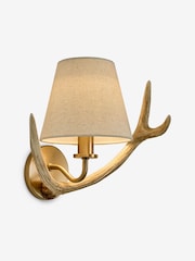 Brass Antler Right Hand Rechargeable Wireless Wall Light - Image 6 of 7