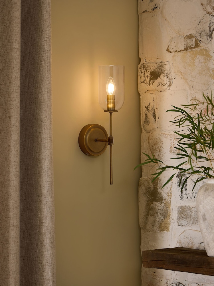 Brass Virginia Rechargeable Wall Light - Image 1 of 6