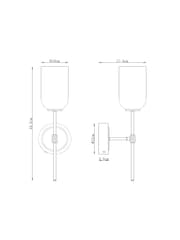 Brass Virginia Rechargeable Wall Light - Image 5 of 6