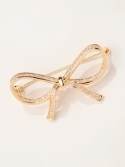 FatFace Brooches Gold Tone Bow Brooch - Image 1 of 2