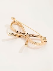 FatFace Brooches Gold Tone Bow Brooch - Image 3 of 3
