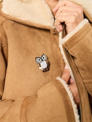 FatFace Brown Owl Brooch - Image 3 of 3