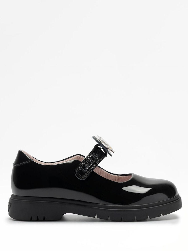 Lelli Kelly Black Sabrina Heart Mary Jane Shoes - Image 1 of 4 Lelli Kelly Black Sabrina Heart Mary Jane Shoes - Image 1 of 4