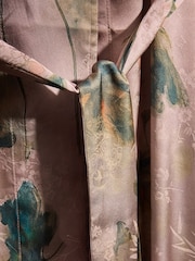 Floral rosa claro - Satin Jacquard Dressing Gown - Imagen 9 de 10
