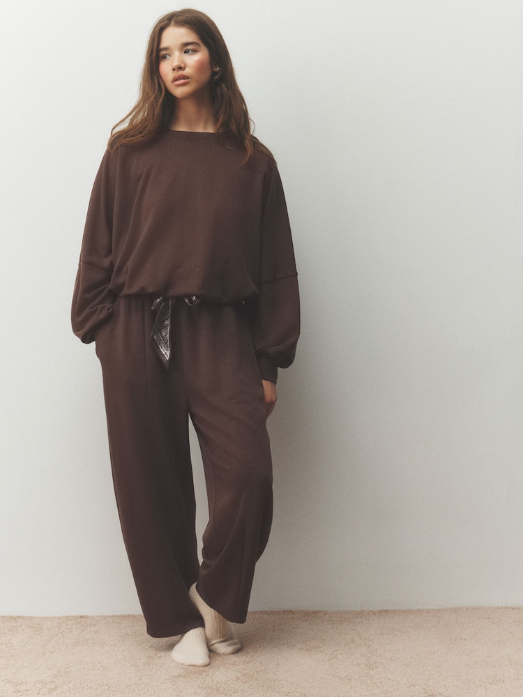 Chocolate Brown Loungewear Set - Image 1 of 11 Chocolate Brown Loungewear Set - Image 1 of 11