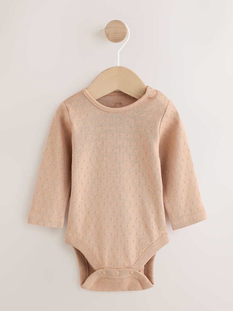 Ecru/Brown Spot Baby Long Sleeve Bodysuit, Bubble Skirt And Tights 3 Piece Set (0mths-2yrs) - Image 2 of 7 Ecru/Brown Spot Baby Long Sleeve Bodysuit, Bubble Skirt And Tights 3 Piece Set (0mths-2yrs) - Image 2 of 7