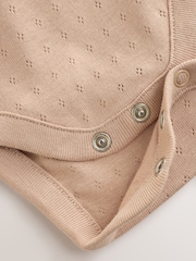 Ecru/Brown Spot Baby Long Sleeve Bodysuit, Bubble Skirt And Tights 3 Piece Set (0mths-2yrs) - Image 7 of 7