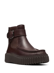 Clarks Brown Torhill Buckle Boots - Image 3 of 6