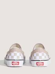 Vans Red/White Classic Slip On Colour Theory Checkerboard Trainers - Image 4 of 5