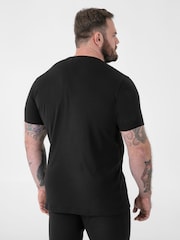 D555 Black MOTHERWELL Thermal Short Sleeve T-Shirt - Image 3 of 8
