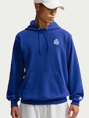 Nike Blue Sportswear Club French Terry Hoodie - Image 3 of 5