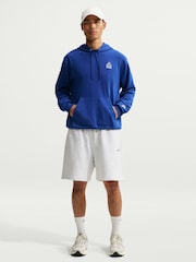 Nike Blue Sportswear Club French Terry Hoodie - Image 4 of 5