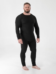 D555 Black EXETER Thermal Long Sleeve T-Shirt - Image 2 of 7