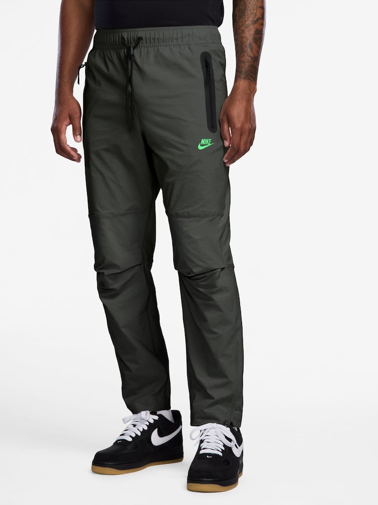 Nike Black Tech Woven Joggers - Image 1 of 3 Nike Black Tech Woven Joggers - Image 1 of 3