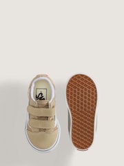 Vans Nude Old Skool Touch Fastening Toddler Trainers - Image 4 of 4