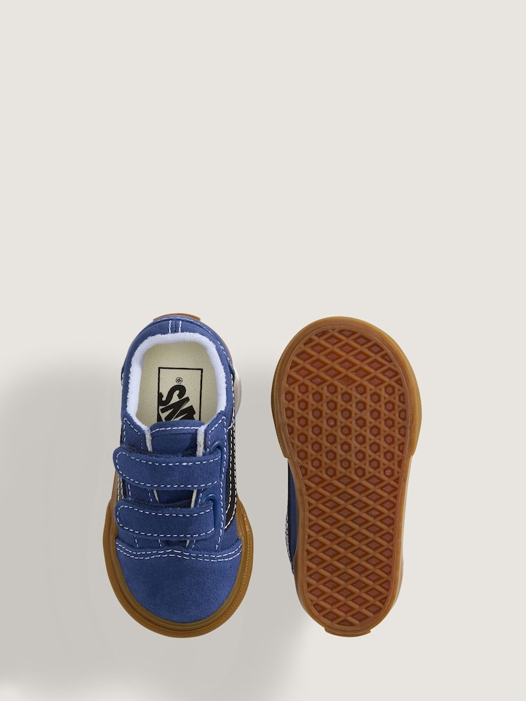 Vans Navy Old Skool Velcro Trainers - Image 4 of 4 Vans Navy Old Skool Velcro Trainers - Image 4 of 4