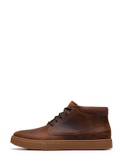 Clarks Brown Lydford Mid Boots - Image 2 of 6