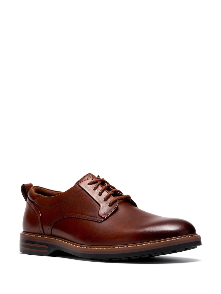 Clarks Brown Aldwin2 Derby Shoes - Image 2 of 6 Clarks Brown Aldwin2 Derby Shoes - Image 2 of 6