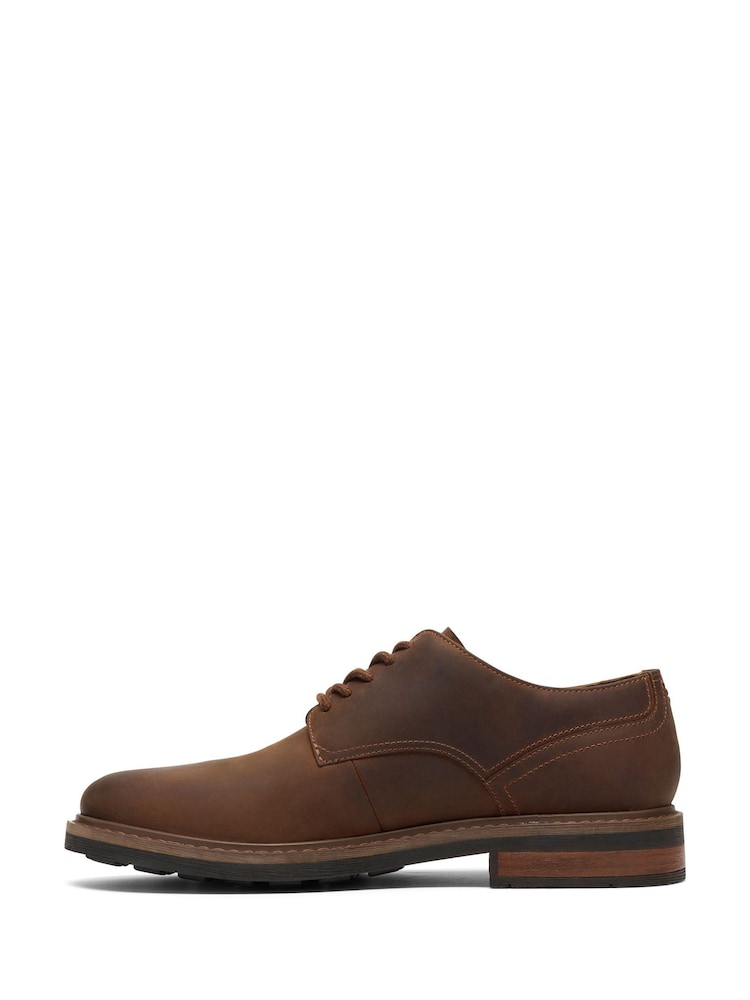 Clarks Brown Newford Lace Shoes - Image 2 of 6 Clarks Brown Newford Lace Shoes - Image 2 of 6