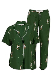 Cyberjammies Green Tennis Print S/Slv Pyjama Set - Image 4 of 4