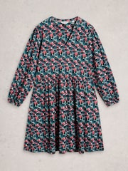 White Stuff Blue Lola Jersey Dress - Image 5 of 6