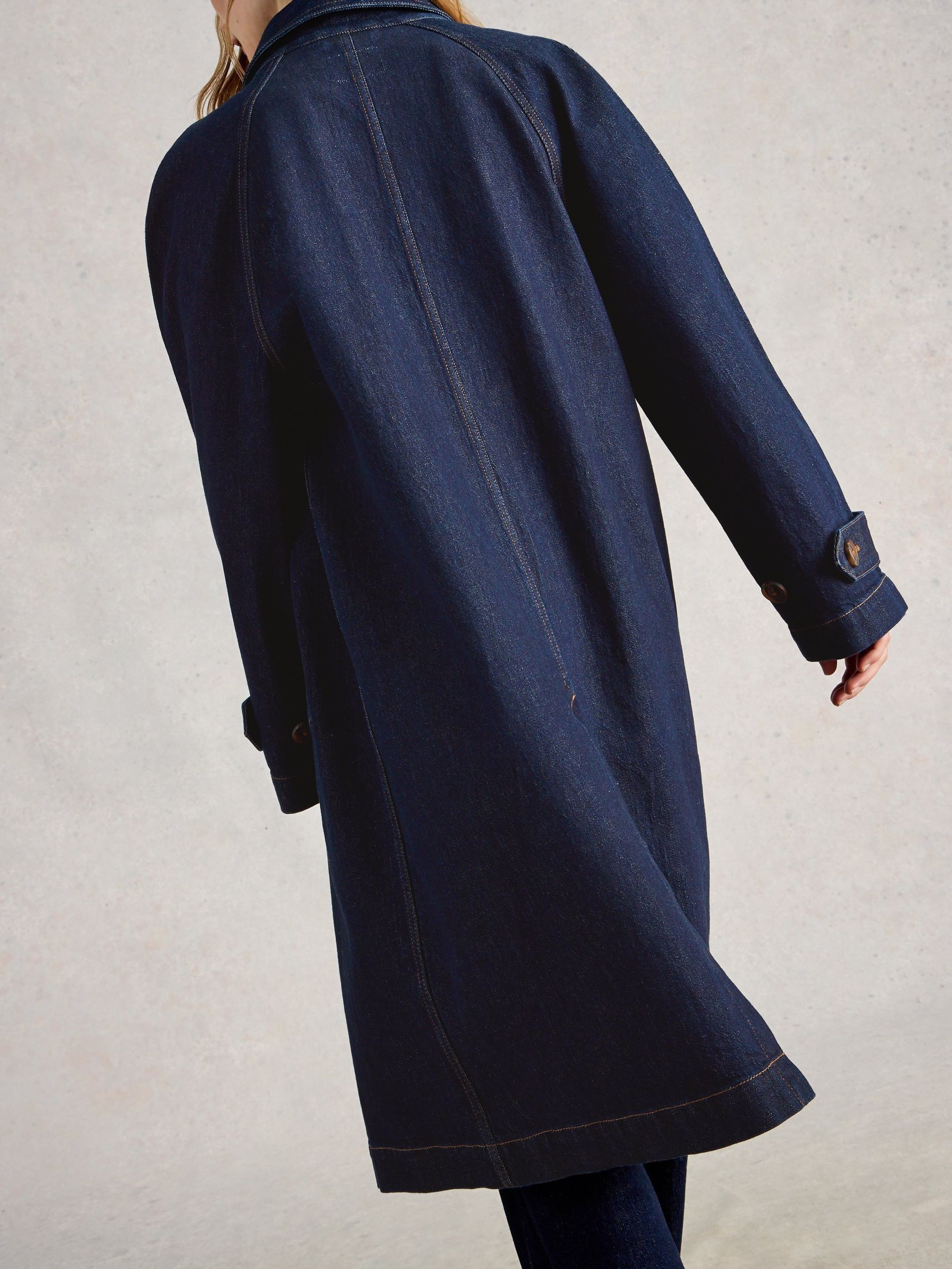 Next：日本 ネイビー ブルー - White Stuff Oakleigh デニムコート