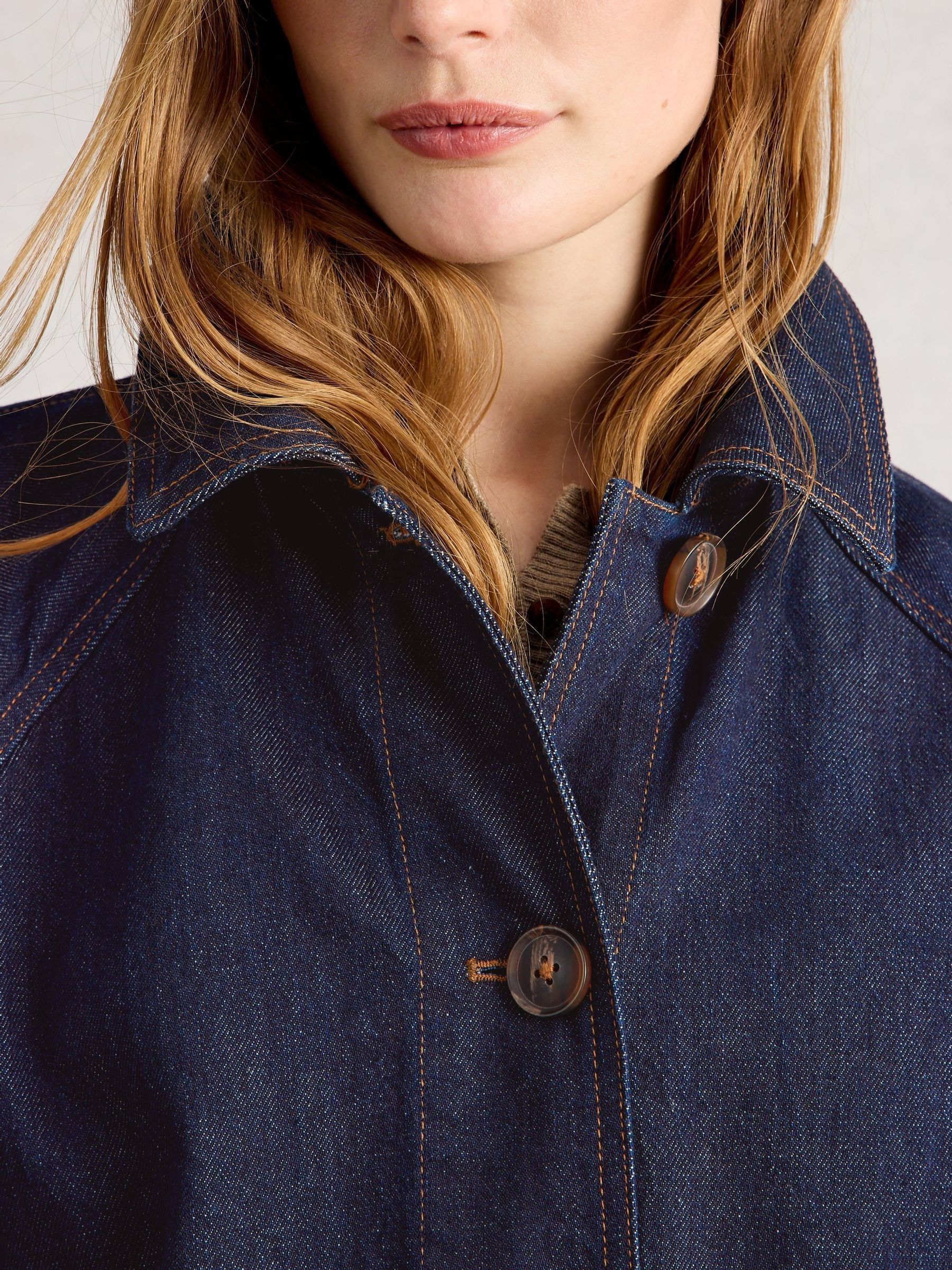Next：日本 ネイビー ブルー - White Stuff Oakleigh デニムコート