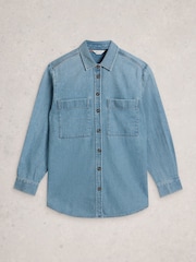 White Stuff Blue Lydia Denim Shirt - Image 1 of 2