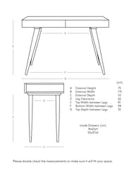 Swoon Mid Brown Watts Acacia Wood Two-Drawer Desk - Image 7 of 7