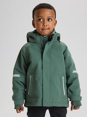 Polarn O. Pyret Green Waterproof Shell Jacket - Image 2 of 7