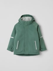 Polarn O. Pyret Green Waterproof Shell Jacket - Image 3 of 7