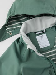 Polarn O. Pyret Green Waterproof Shell Jacket - Image 5 of 7